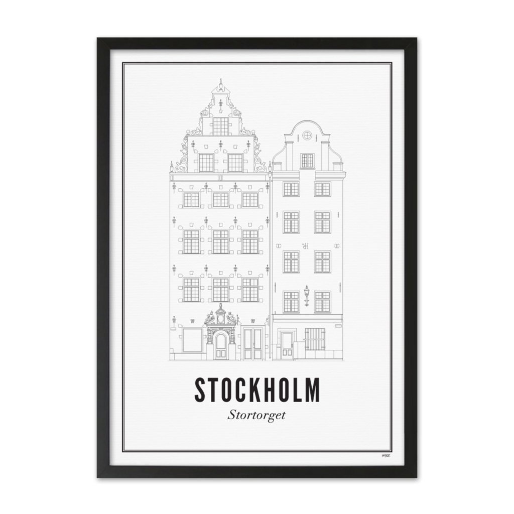 Poster van Stockholm - Stortorget | WIJCK. 
